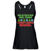 Why Is The Floor Wet Todd I Don't Know Margo Christmas Ladies Essential Flowy Tank