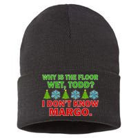 Why Is The Floor Wet Todd I Don't Know Margo Christmas Sustainable Knit Beanie