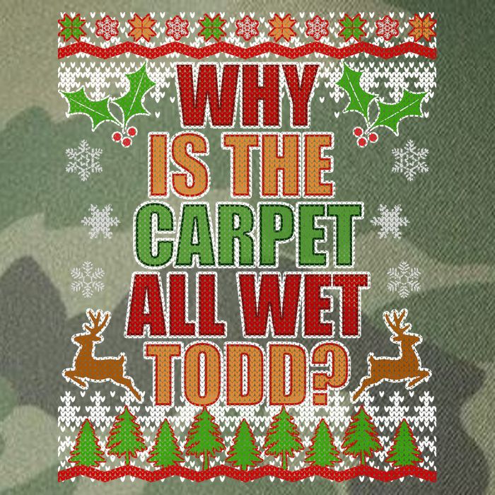 Why Is The Floor Wet Todd Ugly Christmas Legacy Tie Dye Trucker Hat