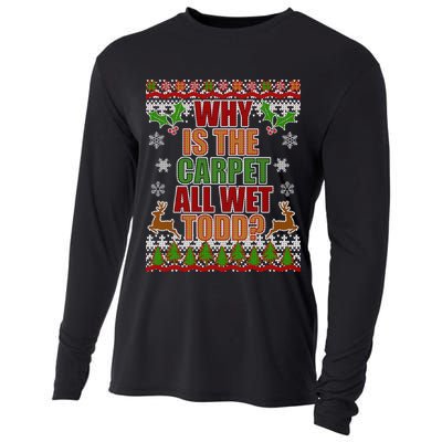 Why Is The Floor Wet Todd Ugly Christmas Cooling Performance Long Sleeve Crew
