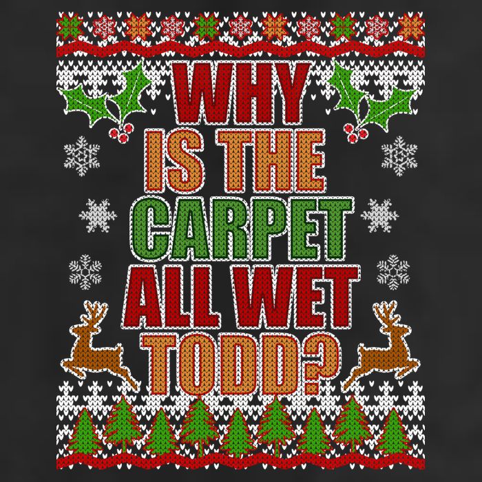 Why Is The Floor Wet Todd Ugly Christmas Hat