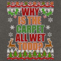 Why Is The Floor Wet Todd Ugly Christmas Cotton Canvas Backpack