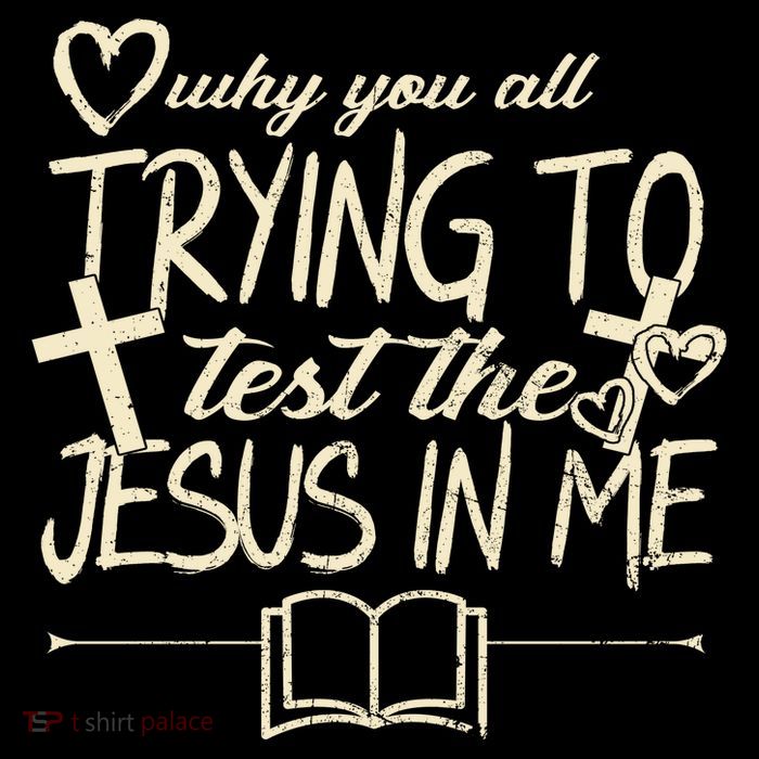 Why You All Trying To Test The Jesus In Me Apron