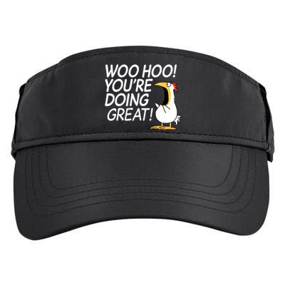 Woo Hoo You're Doing Great Funny Adult Drive Performance Visor