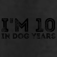 Womens I'm 10 In Dog Years Funny 70th Birthday 7 Panel Mesh Trucker Snapback Hat