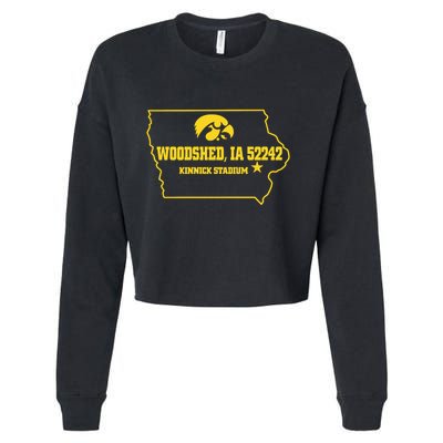 Woodshed Ia 52242 Kinnick Stadium Cropped Pullover Crew