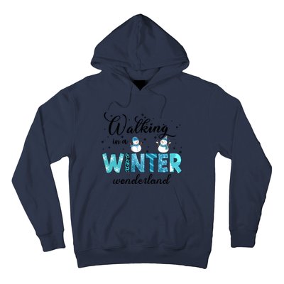 Walking In A Winter Wonderland Snowman Christmas Holiday Xmas Hoodie