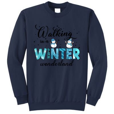 Walking In A Winter Wonderland Snowman Christmas Holiday Xmas Sweatshirt