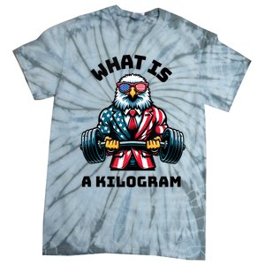 What Is A Kilogram Funny Gym Patriotic 4th Of July Eagle Usa Tie-Dye T-Shirt