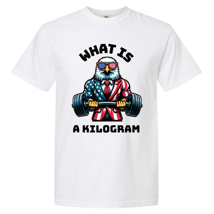 What Is A Kilogram Funny Gym Patriotic 4th Of July Eagle Usa Garment-Dyed Heavyweight T-Shirt