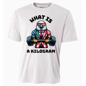 What Is A Kilogram Funny Gym Patriotic 4th Of July Eagle Usa Cooling Performance Crew T-Shirt