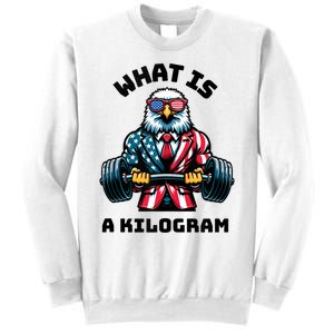 What Is A Kilogram Funny Gym Patriotic 4th Of July Eagle Usa Sweatshirt