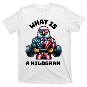 What Is A Kilogram Funny Gym Patriotic 4th Of July Eagle Usa T-Shirt