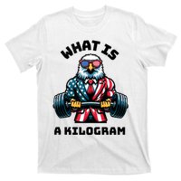 What Is A Kilogram Funny Gym Patriotic 4th Of July Eagle Usa T-Shirt