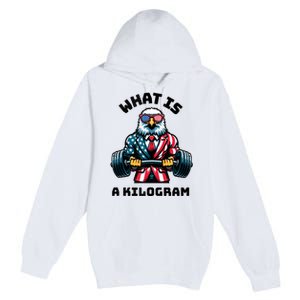 What Is A Kilogram Funny Gym Patriotic 4th Of July Eagle Usa Premium Pullover Hoodie