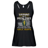 Warning I’m A US Special Forces So If You Dont Want Your Feelings Hurt Walk Aw Ladies Essential Flowy Tank