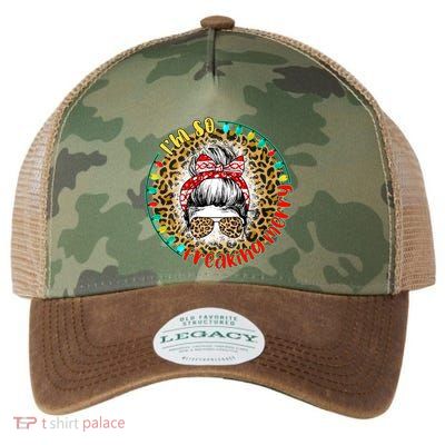Wmzp I Am So Freaking Merry Christmas Messy Bun Xmas Party Gift Legacy Tie Dye Trucker Hat