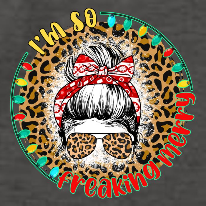 Wmzp I Am So Freaking Merry Christmas Messy Bun Xmas Party Gift Vector Backpack