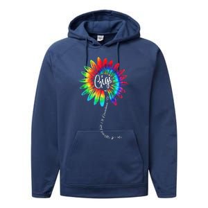 Womens In A World Full Of Grandmas Be A GiGi Happy Mother's Day Performance Fleece Hoodie