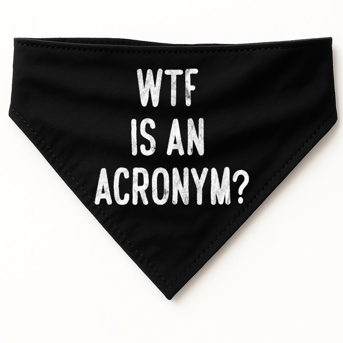 WTF Is An Acronym Funny USA-Made Doggie Bandana