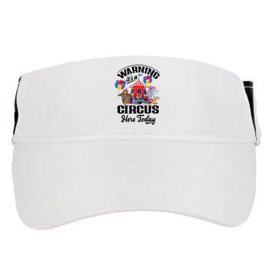 Warning It'S A Circus Here Today Carnival Birthday Party Adult Drive Performance Visor