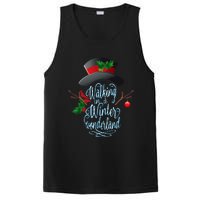 Walking In A Winter Wonderland Snowman Vintage Christmas PosiCharge Competitor Tank