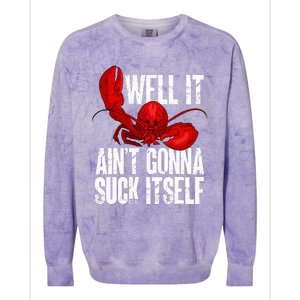 Well It Aint Gonna Suck Itself Lobster Seafood Lover Colorblast Crewneck Sweatshirt