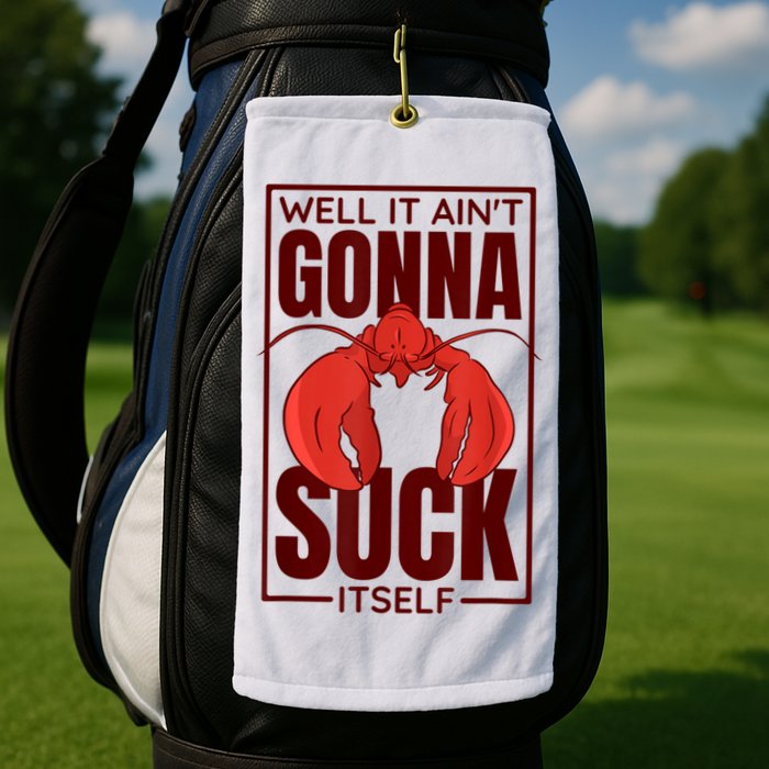 Well It AinT Gonna Suck Itself Cajun Crawfish Lover Golf Towel
