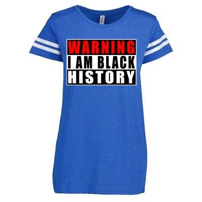 Warning I Am Black History Month Gift Enza Ladies Jersey Football T-Shirt