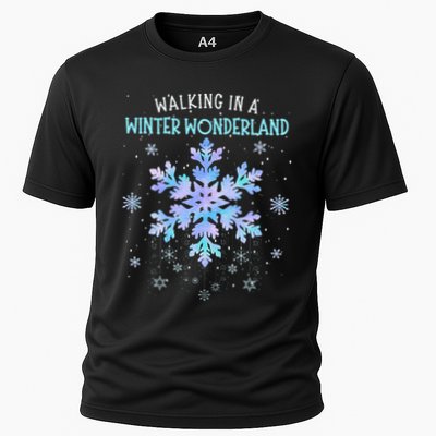 Walking In A Winter Wonderland Tie Dye Snowflake Christmas Performance Shirt