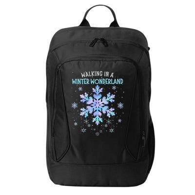 Walking In A Winter Wonderland Tie Dye Snowflake Christmas City Backpack