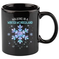 Walking In A Winter Wonderland Tie Dye Snowflake Christmas 11oz C Handle Ceramic Mug