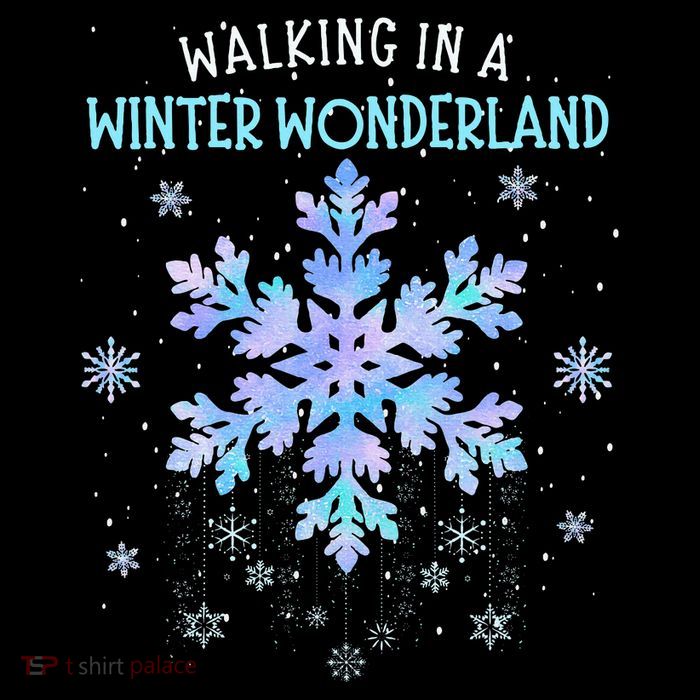 Walking In A Winter Wonderland Tie Dye Snowflake Christmas Drawstring Bag