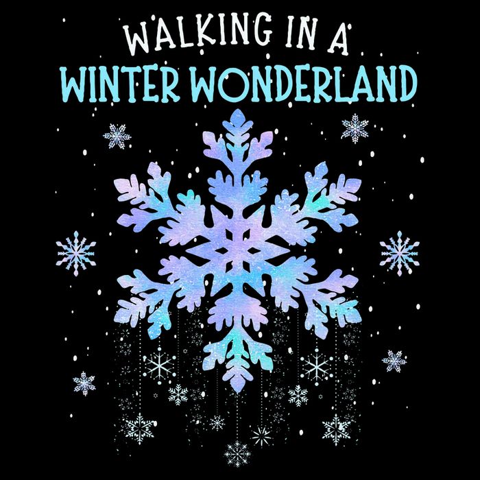 Walking In A Winter Wonderland Tie Dye Snowflake Christmas Cooling Performance Long Sleeve Crew