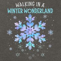 Walking In A Winter Wonderland Tie Dye Snowflake Christmas Cotton Canvas Backpack