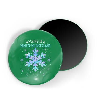 Walking In A Winter Wonderland Tie Dye Snowflake Christmas Magnet
