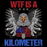 Wtf Is A Kilometer Eagle American Flag Usa 4th Of July Tall T-Shirt