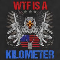Wtf Is A Kilometer Eagle American Flag Usa 4th Of July Golf Towel