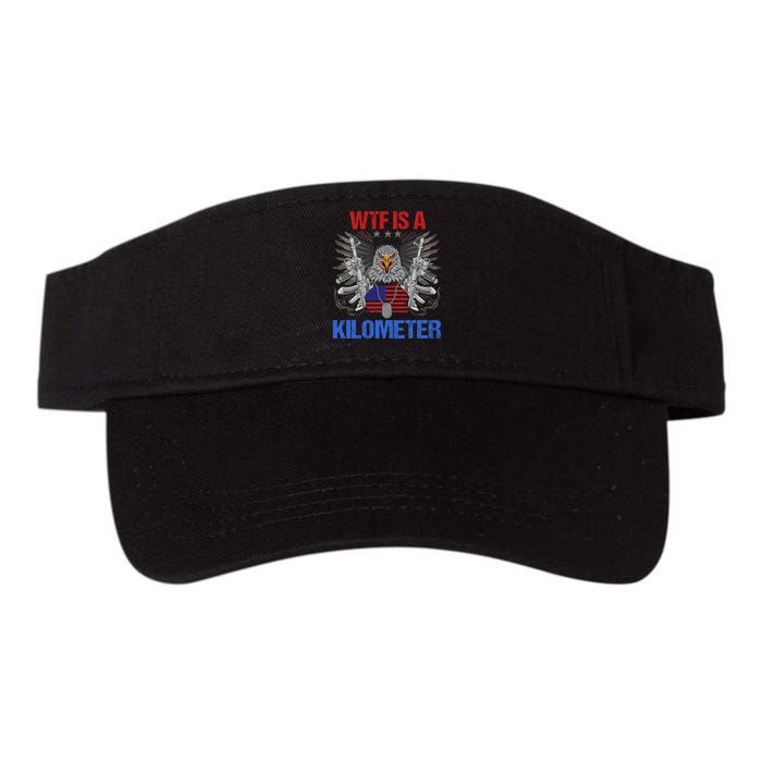 Wtf Is A Kilometer Eagle American Flag Usa 4th Of July Visor
