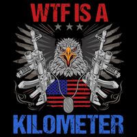 Wtf Is A Kilometer Eagle American Flag Usa 4th Of July Short Acrylic Beanie