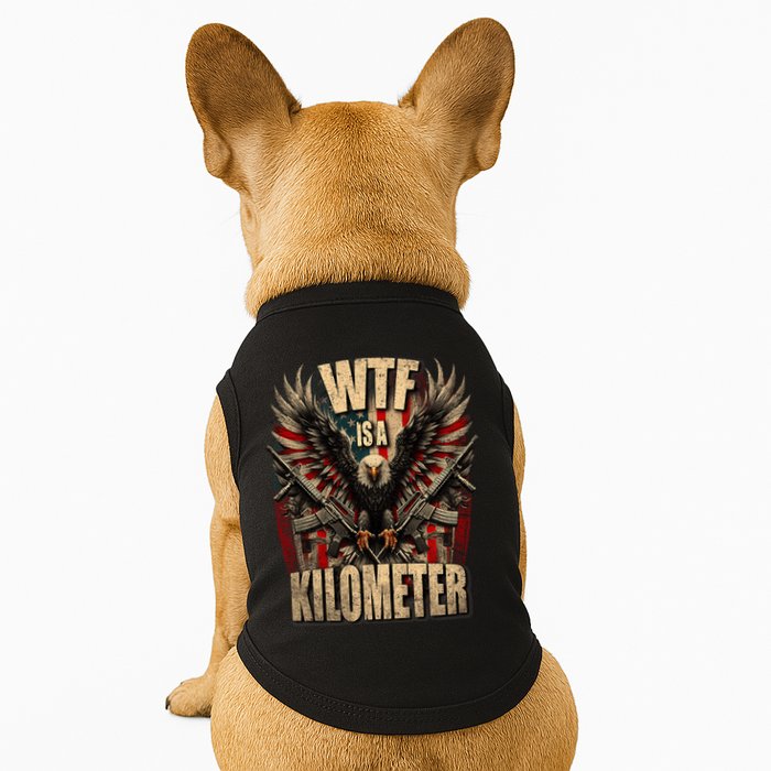 Wtf Is A Kilometer Eagle Badge American Signature Burger Doggie Tank