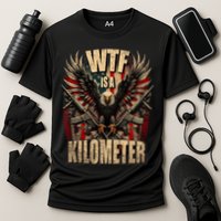 Wtf Is A Kilometer Eagle Badge American Signature Burger Performance Shirt