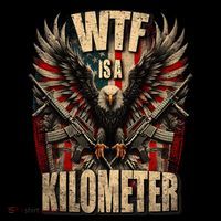 Wtf Is A Kilometer Eagle Badge American Signature Burger Button