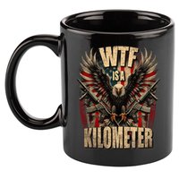 Wtf Is A Kilometer Eagle Badge American Signature Burger 11oz C Handle Ceramic Mug