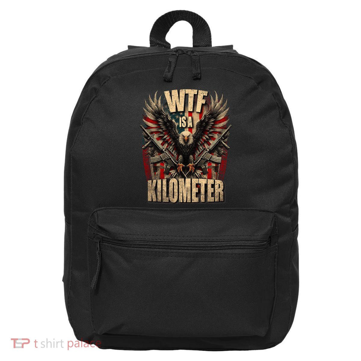 Wtf Is A Kilometer Eagle Badge American Signature Burger 16 in Basic Backpack