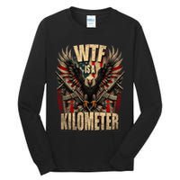 Wtf Is A Kilometer Eagle Badge American Signature Burger Tall Long Sleeve T-Shirt