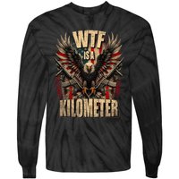 Wtf Is A Kilometer Eagle Badge American Signature Burger Tie-Dye Long Sleeve Shirt