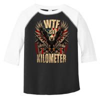 Wtf Is A Kilometer Eagle Badge American Signature Burger Toddler Fine Jersey T-Shirt