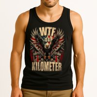 Wtf Is A Kilometer Eagle Badge American Signature Burger Tank Top