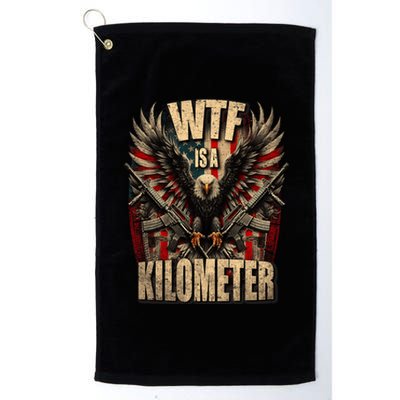 Wtf Is A Kilometer Eagle Badge American Signature Burger Platinum Collection Golf Towel